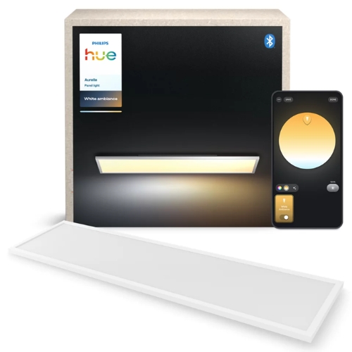 Philips Hue Aurelle Rechthoekige Plafondlamp Wit White Ambiance Afbeelding