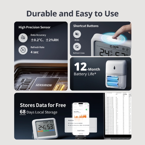 Switchbot Meter Pro Temperatuur- & Vochtsensor Afbeelding