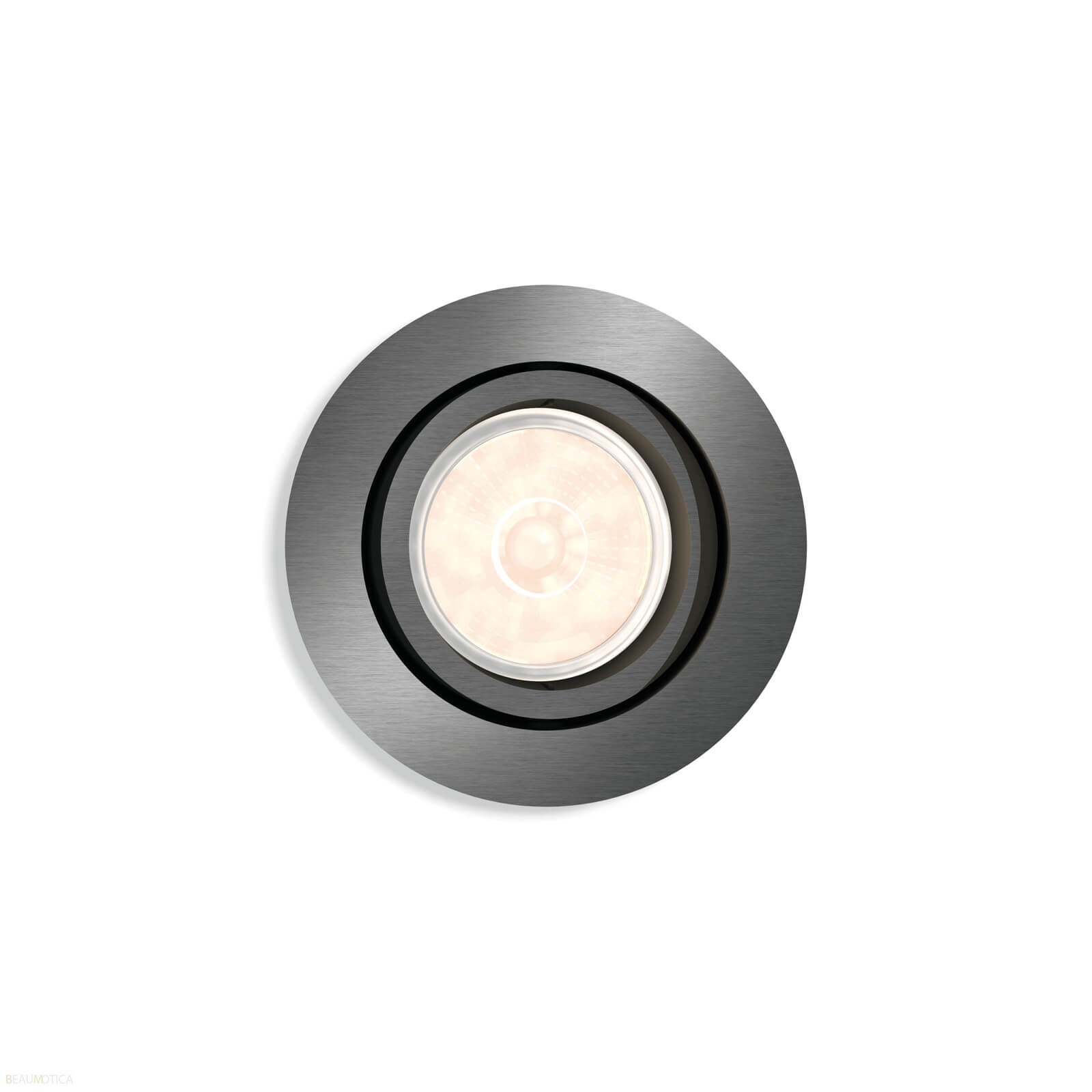 Philips Hue GU10 Donegal Armatuur Rond Grijs Philips Donegal Grijs Armatuur Rond
