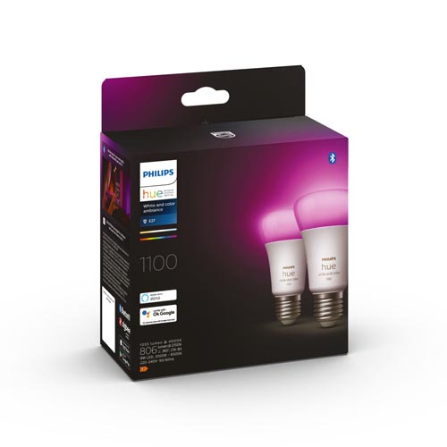 Philips Hue E27 kleurenlamp packaging