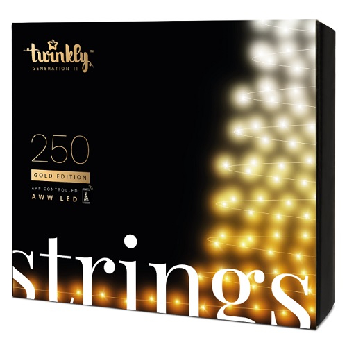 Twinkly Slimme kerstverlichting lichtsnoer 250 leds wit