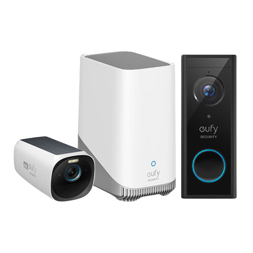 Eufy Homebase 3 met Eufycam 3 en Eufy 2K Video Deurbel