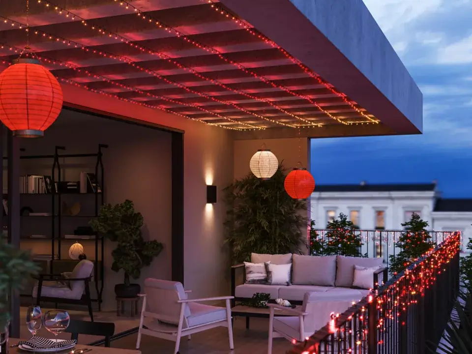 Philips Hue buitenverlichting Festavia lichtslinger