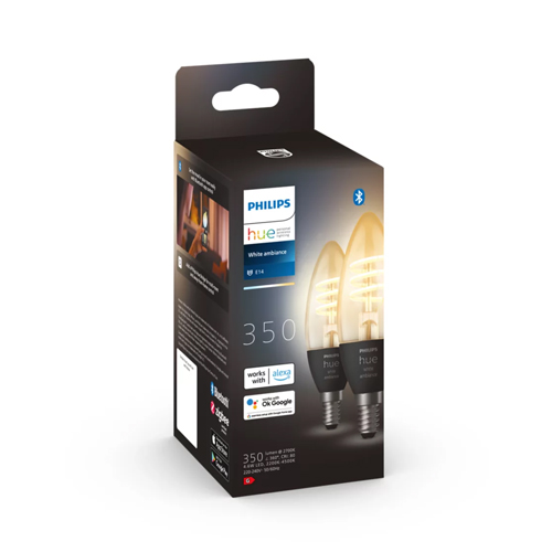 Philips Hue E14 White Ambiance verplakking