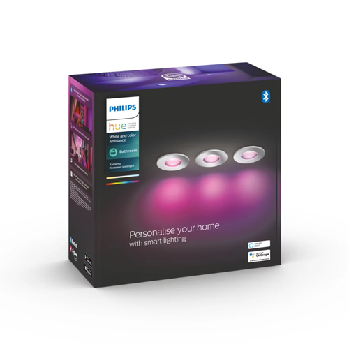 Philips Hue Xamento Badkamer Inbouwspot 3-Pack Chroom