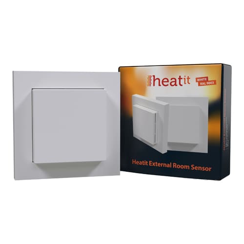 Heat it external room sensor Ral 9003