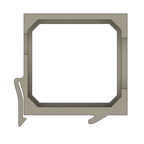 ROBB SMARRT din rail module Bovenzijde