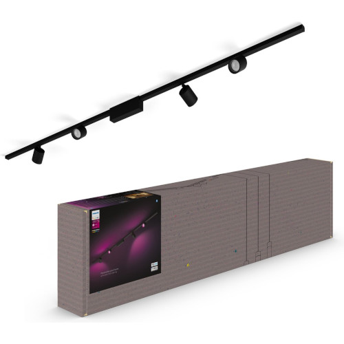 Philips Hue Perifo Basisset 4-pack Spot Zwart