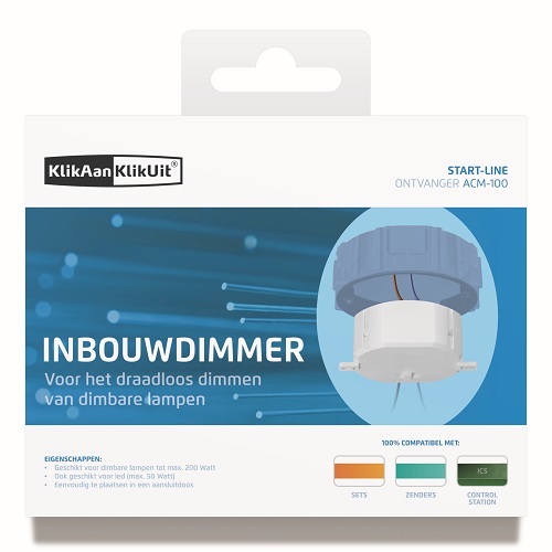 KlikAanKlikUit Inbouwdimmer 433mhz 100W