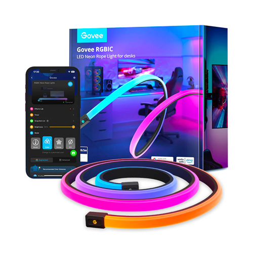 Govee RGBIC Neon Rope Lights For Desks