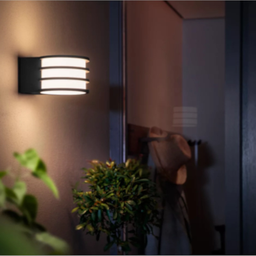 Philips Hue Lucca White Ambiance Buitenwandlamp Afbeelding