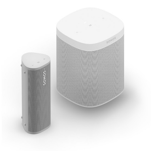 Sonos Roam SL Wit met Sonos One
