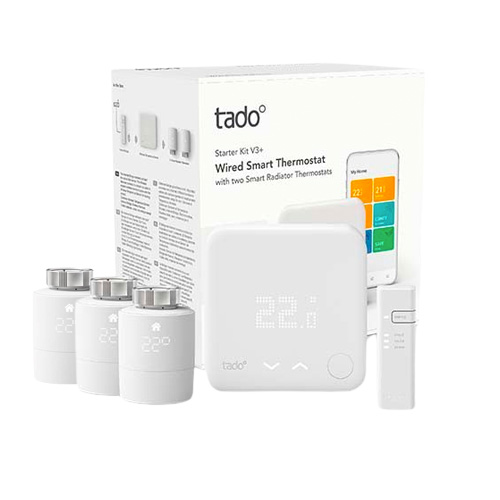 tado° Slimme Thermostaat V3+ starterkit met slimme radiatorknoppen