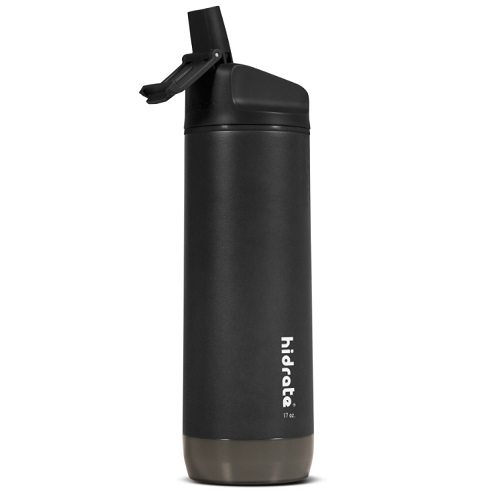 Hidrate Spark Steel slimme waterfles (500 ml) - straw black