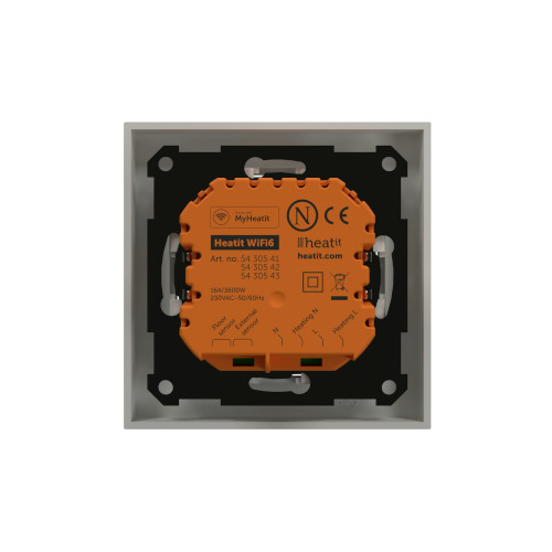 Heatit WiFi6 Thermostaat Wit RAL 9003 Glossy Afbeelding