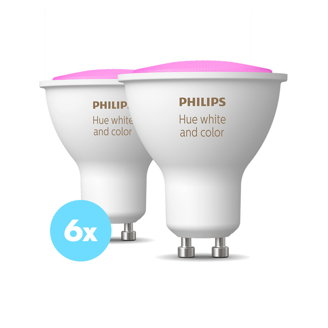 Philips Hue GU10 White Color Ambiance 6-pack