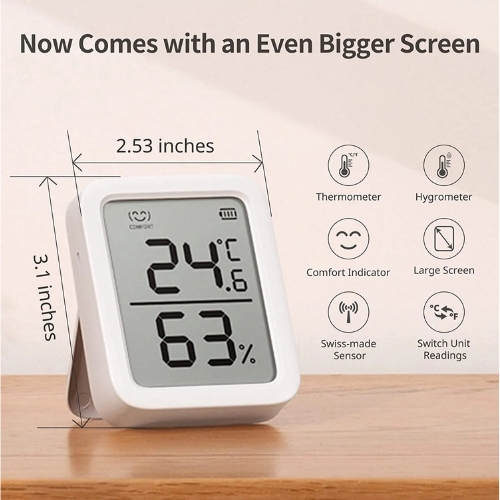 Switchbot Meter Plus Temperatuur- & Vochtsensor Switchbot Meter Plus Temperatuur- & Vochtsensor Afbeelding