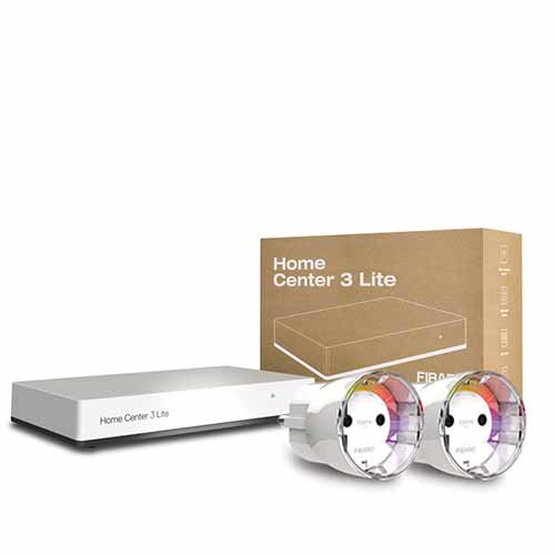 FIBARO Home Center 3 Lite met 2 slimme stekkers