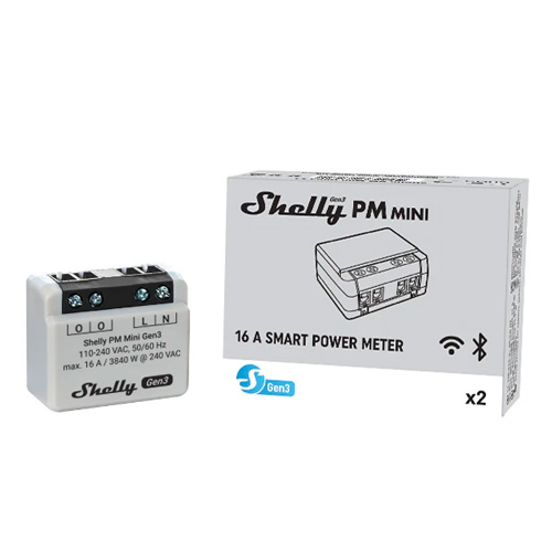 Shelly PM Mini Gen3 verbruiksmeter