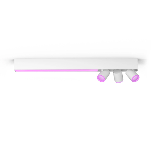 Philips Centris Opbouwspot White and Color Ambiance 3-Spot Wit