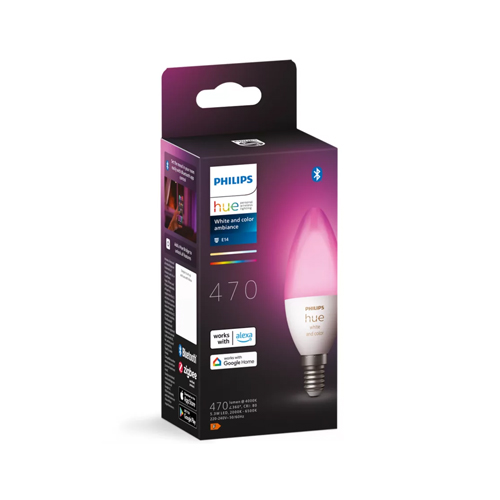 Philips Hue White and Color Ambiance E14 single bulb
