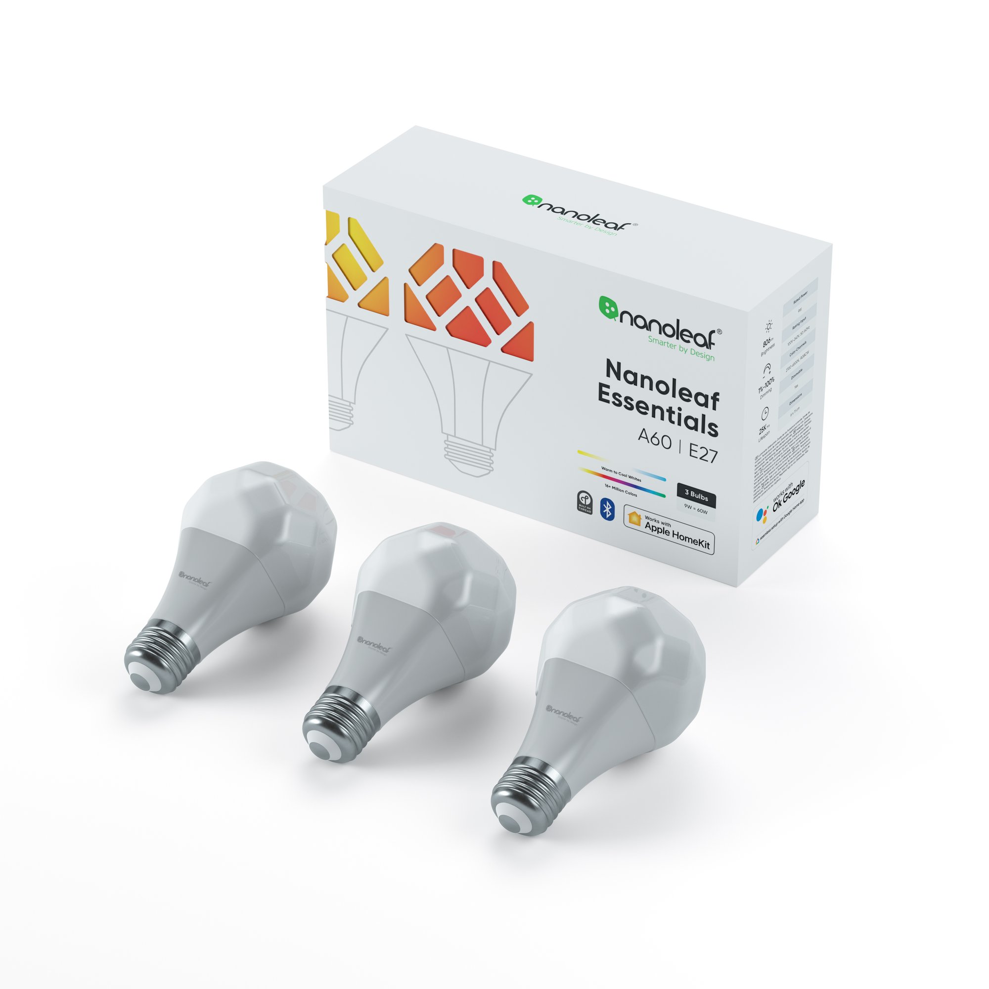 Nanoleaf essentials E27 Bulb triple pack