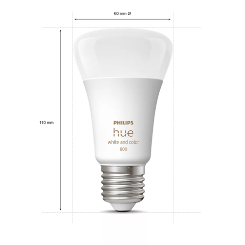 Philips Hue E27 White color ambiance 800 lumen sfeer