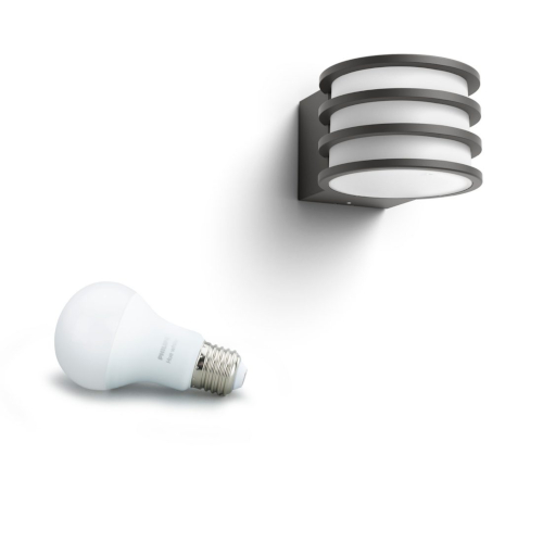 Philips Hue Lucca White Ambiance Buitenwandlamp Afbeelding