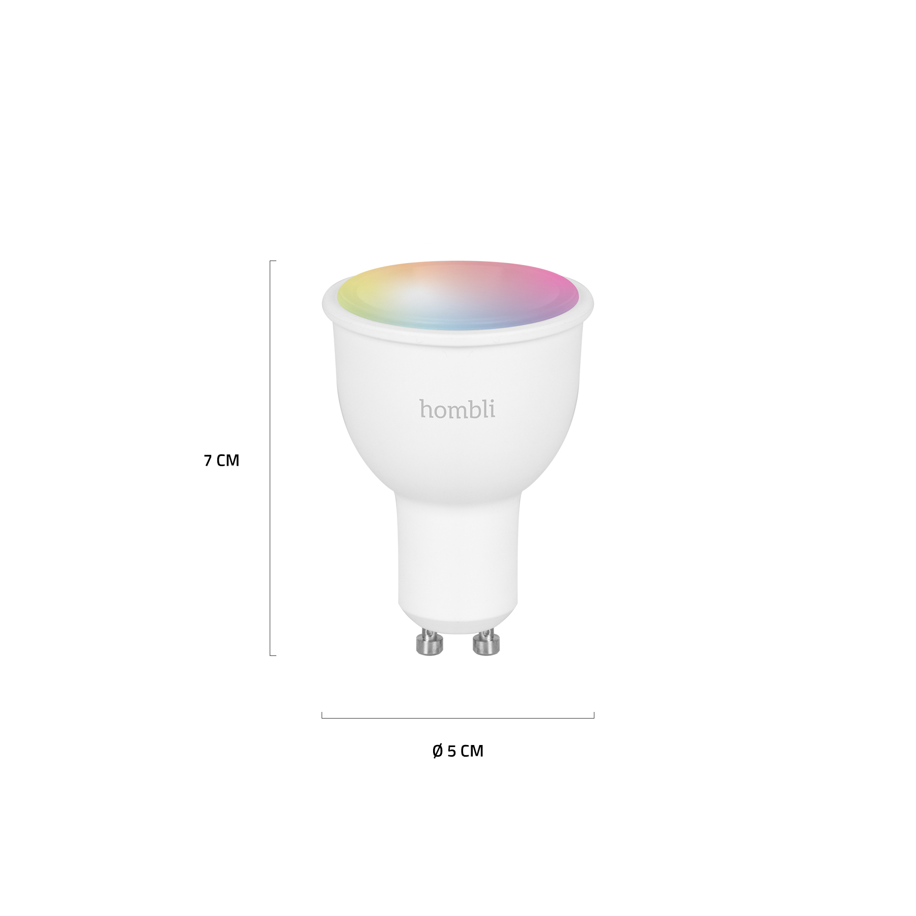 Hombli GU10 Slimme Spot GU10 5W RGB + WW