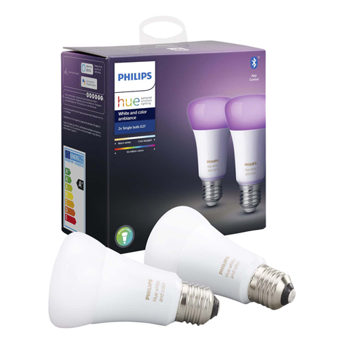 Philips Hue E27 White Ambiance Colour Duo Pack 9W