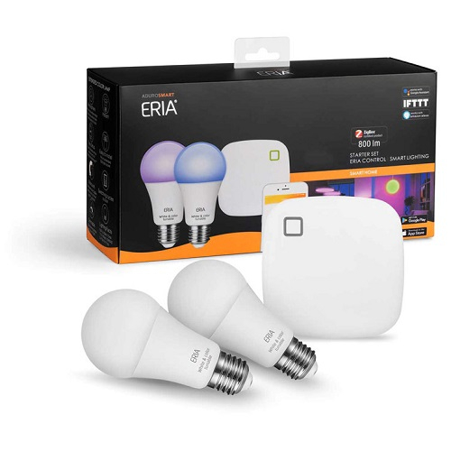 AduroSmart starterset met 2 kleurlampen en 2 inbouwschakelaars