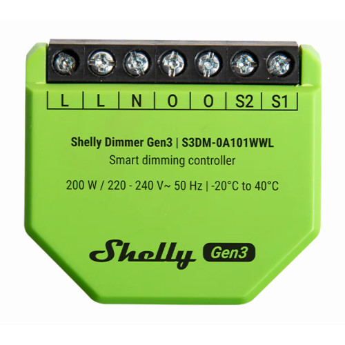 Shelly Dimmer Gen3 WiFi & Bluetooth