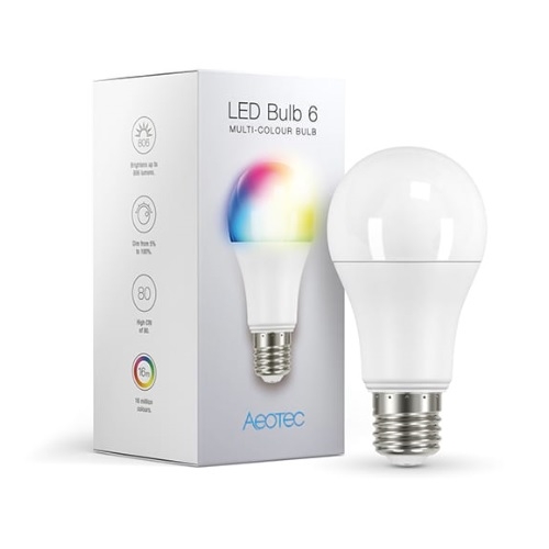 Aeotec E27 LEDbulb 6 Multi-Colour Z-wave Plus