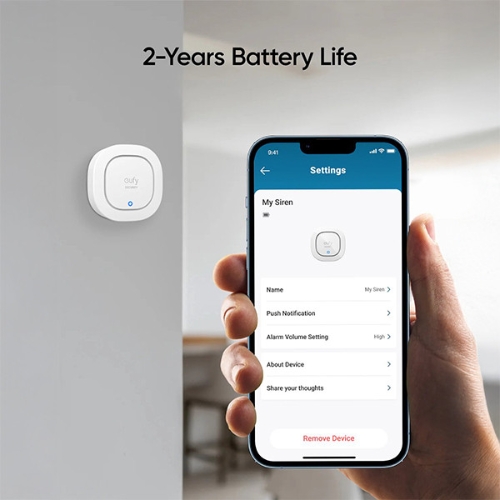 Eufy Draadloze Binnen/Buiten Beveiligingssirene 105 dB Abeelding