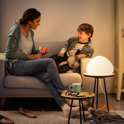 Philips Hue Wellner Tafellamp Wit 8.5W + Dimmer switch