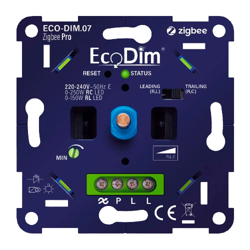 Ecodim 2-draads zigbee Dimmer bovenzijde