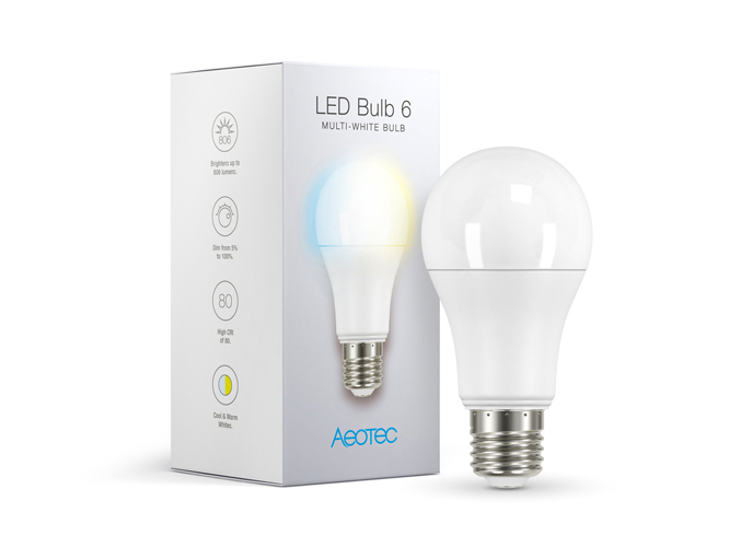 Aeotec E27 Multiplewhite Ledlamp Z-wave Plus