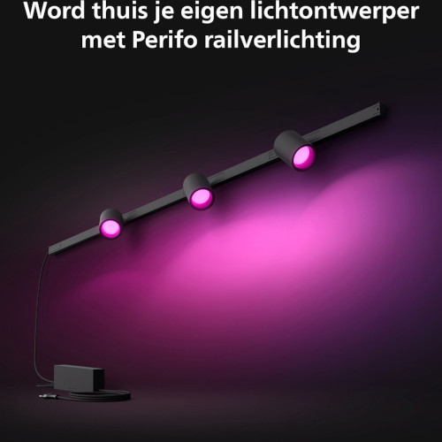 Philips Hue Perifo Basisset 3-pack Spot zwart