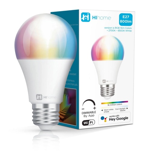 Hihome smart WiFi E27 RGBW lamp