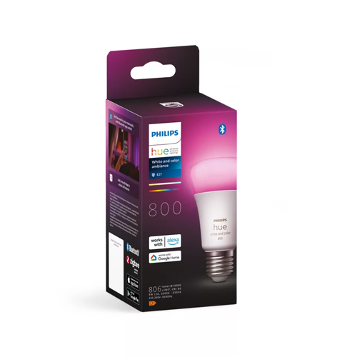 Philips Hue E27 White color ambiance 800 lumen sfeer