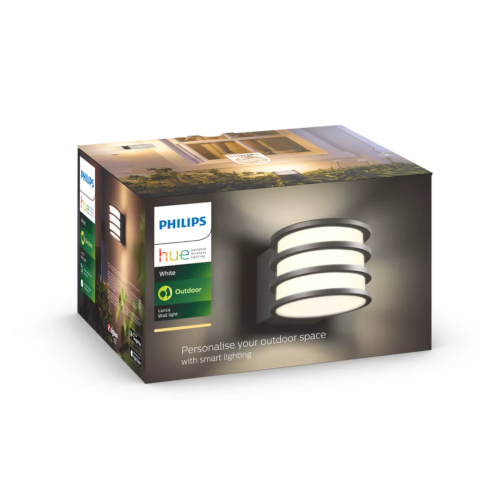 Philips Hue Lucca White Ambiance Buitenwandlamp Afbeelding