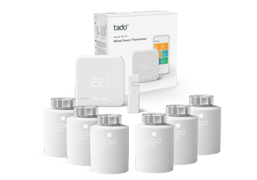 tado° Slimme Thermostaat V3+ starterkit met slimme radiatorknoppen