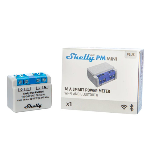 Shelly Plus PM Mini Verbruiksmeter