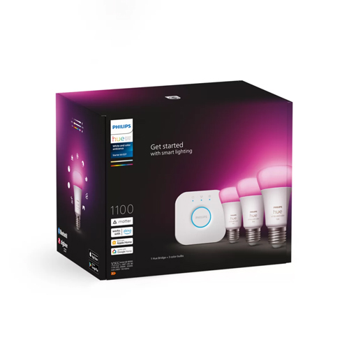 Philips Hue Starterkit E27 3-PACK WCA met bridge