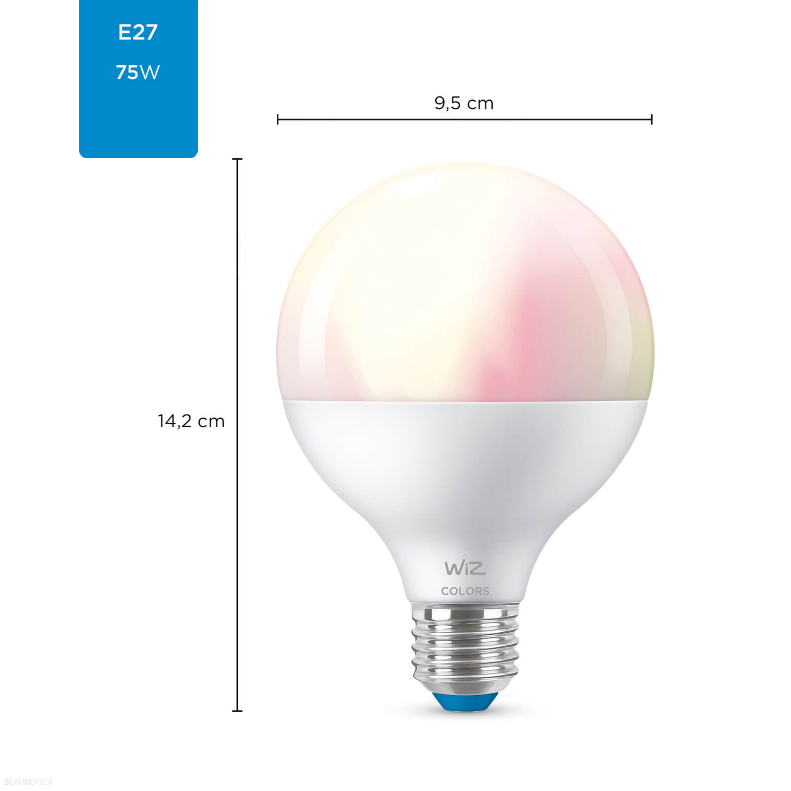 WiZ G95/E27 Globe Lamp Tunable White and Color