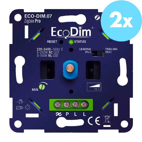 Ecodim 2-draads zigbee Dimmer bovenzijde