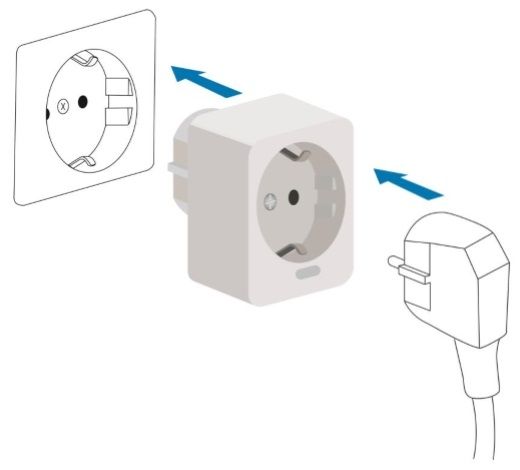 Qubino Smart Plug 16A, Z-Wave AC on/off device controller up to 16A