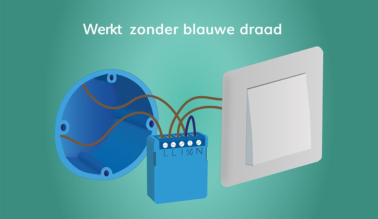 Qubino Mini Dimmer Inbouw 200W Z-Wave Plus