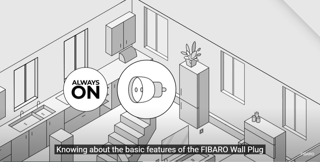 FIBARO Wall Plug Aardepin Z-Wave Plus 2500W