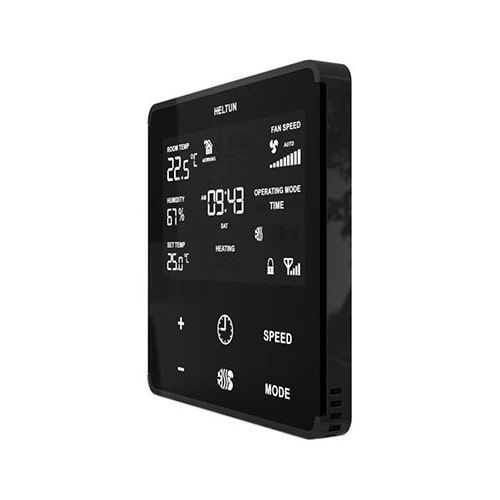Heltun Fan Coil Thermostat Z-Wave Plus zwart-matzwart
